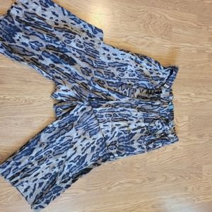 Cheetah Print Rayon Dress Pants
